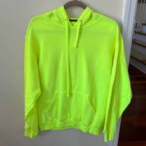 Men’s Fruit of the Loom Eversoft Fleece Neon High-Visibility Pullover Hoodie